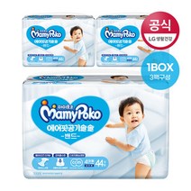 마미포코기저귀 에어핏밴드 대44P(남)x3팩(1B), 단품