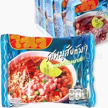 월드푸드 태국라면 와이와이 민스드 포크 똠양 WAIWAI PORK TOMYUM THAI NOODLE, 5개