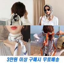 봄가을 실크감촉 유럽풍 쁘띠 데일리 스카프