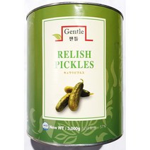 MDG5211 업소용 식당 식자재 젠틀 랠리쉬 피클 캔 3kg X6 할라피뇨/수제피클/미니오이/오이절임
