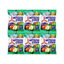 아사히 미츠야 사이다 캔디 6개세트 일본사탕 1위, 136g, 6개