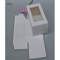 선물박스 선물상자 대형 어버이날 스승의날 부부의날 투명 PVC 창 쿠키 초콜릿 포장 상자와 10 개 13 크기 마카롱 선물 판지 종이 상자, 7x7x10cm