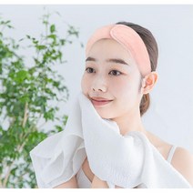 세안용품 극세사 얼굴세수 헤어 밴드 2개 세안머리띠, 벨크로세안밴드, 벨그로세안밴드_베이지