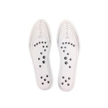 새로운 1 쌍 mindinsole 지압 자기 마사지 안창 침술 발 슬림 신발 패드 발 관리 도구, 하얀