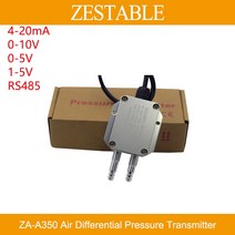 ZAA350 공기 가스 저차압 트랜스미터 풍력 차압 변환기 420mA 05V 15V RS4, 43.0500Pa  05V output