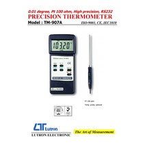TM-907A TM907A 고정밀온도계측기 고정밀온도측정기 루트론, TM907A본체+표면온도프로브