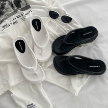 통굽 쪼리 슬리퍼 6cm 키높이 쿠션 경량 여름 휴가철 경량 신발