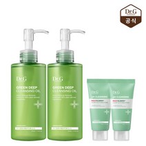 [닥터지] (1+1) 그린딥 클렌징 오일 210mL + 수딩폼 30mL 2개 증정, 옵션선택