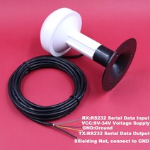 gps재방사 안테나 수신기 신호증폭기 네비게이션악세사리 BEITIAN 12V RS232 프로토콜 해양 보트 선박 GPS 모듈 NMEA 0183 4800bps DIY 커넥터 플라스틱