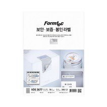 폼텍 VDS-3677 보안 라벨지 VOID 5매 30x21