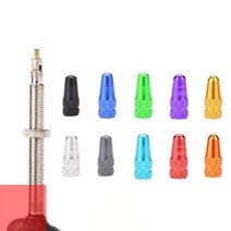 프레스타 마개 알루미늄 자전거 튜브캡 OC1067 밸브캡, 블랙(1067-1)