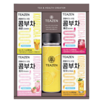 티젠 콤부차 보틀 선물세트, 16세트, 레몬10p+베리10p+유자10p+피치0p+보틀500ml