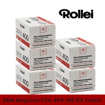 1/400 롤 오리지널 Rollei RPX 135 35mm 흑백 네거티브 필름 코닥 필름 카메라 전문가 용 (36 노출/롤), 5 ROLL
