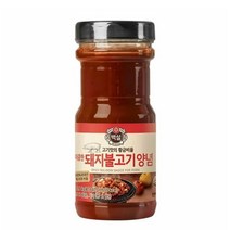CJ더마켓 만능 소스 황금 소스 양념 장레시피 백설 매콤한 돼지불고기양념 양념 간장 소불고기 돼지고기 전골 840G, 17개