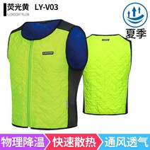 Lei-wing 오토바이 타기 슈트 기관차 의류 여름 수냉식 냉각 조끼 통기성 조끼 나이트 재킷 장비, XS, 형광 노랑