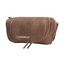 CASEBUDi 스키 스노우보드 고글 케이스 | 모든 종류의 고글을 보유하고 있음, Tan Vegan Leather