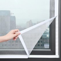 폴딩도어방충망 주름방충망 스텐방충망 사용자 정의 크기 안티모기 창 화면 자기 접착 모기장 여름 곤충 방지 문, white 180CM+180CM