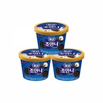 롯데 떠먹는 아이스크림 3개 (조안나롯샌쿠앤크깜뜨), 단품