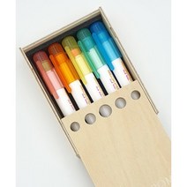 HAGOROMO 하고로모 나무 분필홀더 케이스 분필케이스, 5P 케이스