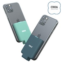 MP282SE OISLE 오이슬 아이폰 안드로이드 무선 부착형 보조배터리 4225mAh, C타입, 화이트