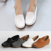 [바닐라슈] 메이딘 소프트 베이직 웨지몰드창 로퍼 플랫슈즈(2cm)