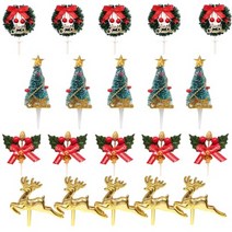 duoleimi 케이크 토퍼 크리스마스 케이크 20 책 입체 컵 케이크 토퍼 귀여운 케이크 장식 크리스마스 장식 크리스마스 파티