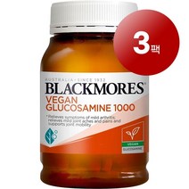 Blackmores 블랙모어스 호주산 직송 비건 글루코사민 1000mg 200정 관절 연골 건강 관리 1팩, 3팩
