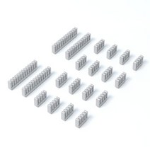 컴퓨터 슬리빙 케이블 rgb 세트 psu 빗 와이어 주최자 연장 빗 for pc 관리 20개 24핀 x 4 8핀 x 16, 은