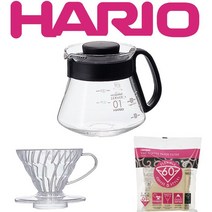 하리오 XVD 1~2인용 핸드드립세트, 혼합색상, 1세트