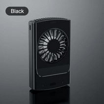 쿨링 저소음 최신 USB 휴대용 허리 팬 충전식 야외 작업 스포츠 냉각 클립 터보 팬 에어컨 4000mAh, 06 Black-2000mAh