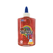 종이나라 대용량 착붙는 물풀, 2000레인보우컬러액체풀빨강, 1개