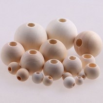 마크라메 팔찌 만들기 재료 나무 구슬 도매 우드링 우드 비즈, 우드 비즈 12mm