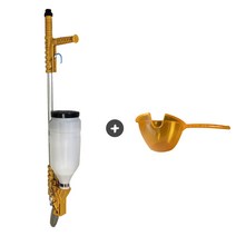 비료 주입기 파랑 투입기 추비 수동 파구처리 살포기 정량투입기 텃밭 비료주는기계, 노랑 비료투입기, 1개