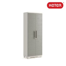 케터 우드그레인 톨 조립식 플라스틱 캐비닛/선반/수납장/조립가구