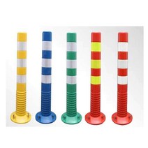 PU 방지봉 중앙 분리 차선 안전 협착봉 도로 76cm, 검은색과 노란색(PU) 높이 76cm