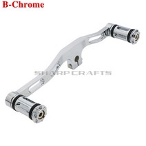 [해외]할리 다이나 스트리트팻 밥 로우 라이더 슈퍼와이드 글라이드용 페그가 있는 cnc, 크롬 B