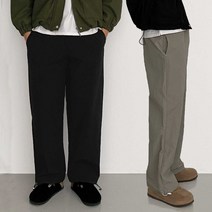 [2TYPE]바스락 나일론 스트링 조거 와이드 팬츠 2color
