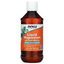 NOW Foods 액체 마그네슘과 미량 미네랄 8 fl oz (237 ml), 제품상세정보참조, 상세참조