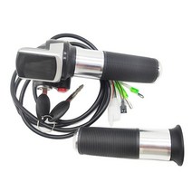 전동킥보드스위치 36v48v 속도 크루즈 스로틀 ebike 배터리 전원 lcd 디스플레이 스위치 전기 자전거스쿠터ebike 용 핸들 바 그립, 48v 스로틀