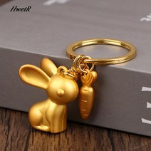 [볼링메탈팬던트] [새해선물] 토끼의 해 토끼조각상 황금팬던트