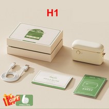 라벨프린터 스티커 인쇄 택배송장 출력기 NiiMbot-H1S 휴대용 미니 라벨 메이커 프린터 테이프 포함 여러, 01 H1