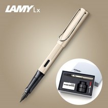 라미 만년필 룩스 병잉크 기프트 세트 팔라듐, 상세설명 참조, F(기본촉)/블루