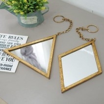 빈티지 도형 거울 (삼각/마름모), 쿠팡 삼각 거울