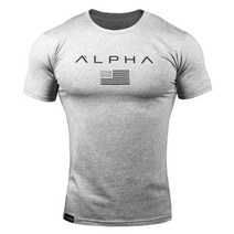 알파 짐웨어 남자머슬핏반팔 반팔 티셔츠