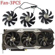 커스텀수냉 pc 쿨러 게이밍 오리지널 신제품 DC 12V 0.46A 쿨러 팬 교체 87MM GA92S2U ZOTAC GTX 1080TI, 04 3PCS