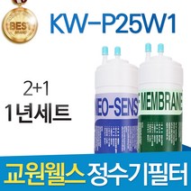 교원웰스 KW-P25W1 고품질 정수기 필터 호환 전체세트, 선택02_1년세트(2+1=3개)