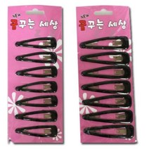 똑딱핀 머리핀 헤어핀 잔머리 정리 집게핀 클립 검정