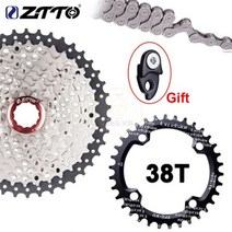 스프라켓 ZTTO 산악 자전거 프리휠 카세트 스프로킷 10 단 부품 11-42T MTB, 10.38-10s 42T Chain