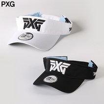 [PXG] 남녀공용 골프모자 썬캡 / 피엑스지 페이스티드 3D 로고 스포츠 바이저 / 화이트 블랙, 2. 블랙