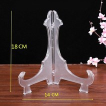 pop스탠드 거치대 배너 철제 입간판 카페 스텐 메뉴판 안내판 이젤 플레이트 홀더 투명 디스플레이 접시 스탠드 랙 웨딩 사진 액자 디스플레이 스탠드 받침대 홀더 지원, 7인치 플라스틱